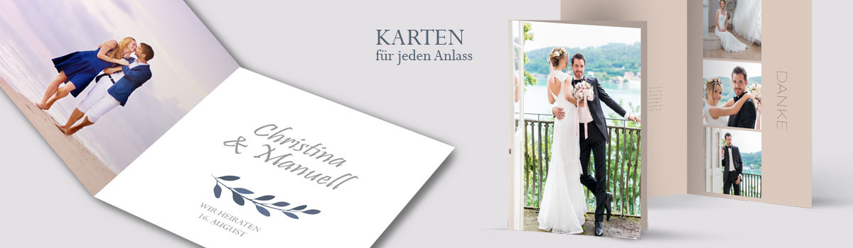 Klappkarten Hochzeit