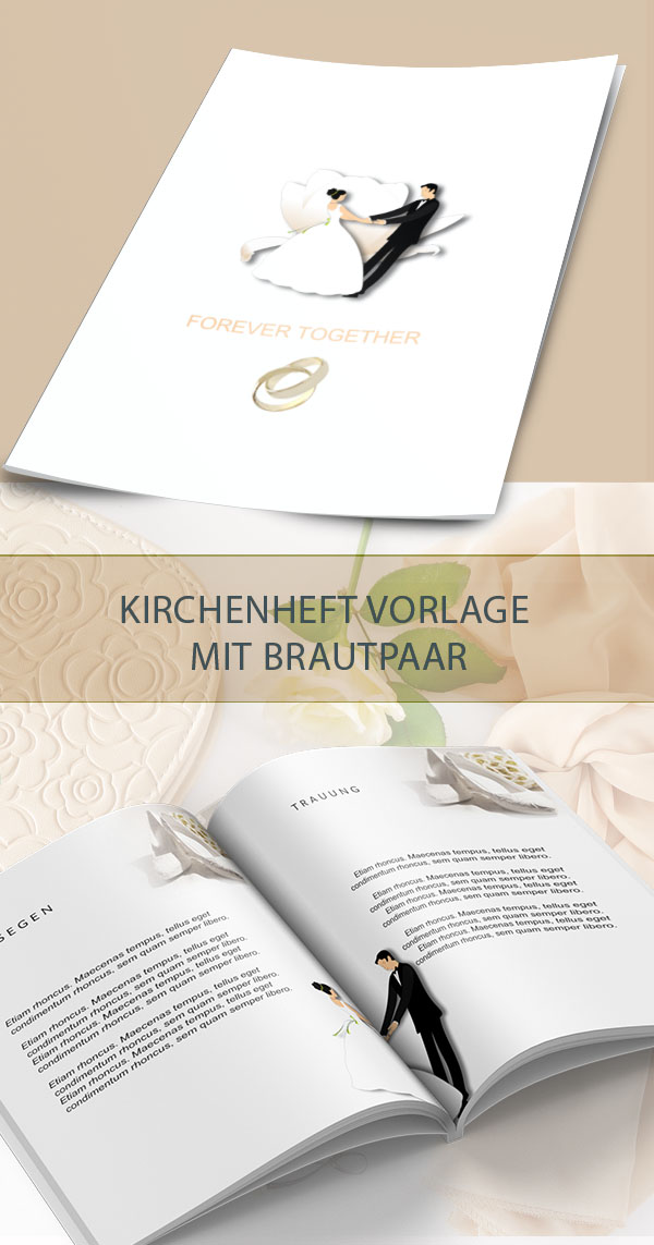 Kirchenhefte Vorlagen Brautpaare