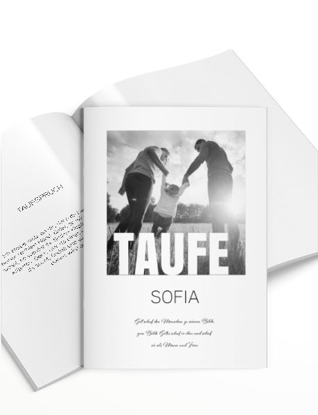 taufheft Vorlage